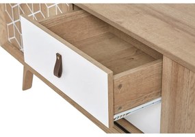 Java barna-fehér TV-állvány - Marckeric