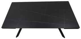 Lumiere étkezőasztal 180 x 90 cm, fekete