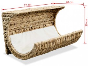 vízijácint macskaágy párnával 37 x 20 x 20 cm