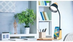 Immax 09000L - LED+CCT dimmelhető asztali lámpa Qi vezeték nélküli töltővel, IDEAL LED/8W/230V, bézs