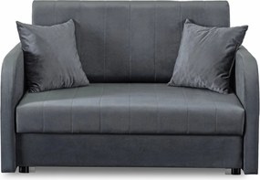 Kétszemélyes ágyazható fotel szürke színben VERO 2