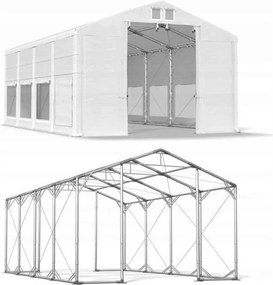 Garázs sátor 4x8m [4m] Négyévszakos Das 560 Pp