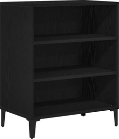 vidaXL Széf Fekete tölgy 57 x 35 x 70 cm Faanyag