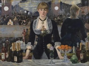 Manet, Edouard - Festmény reprodukció A Bar at the Folies-Bergere, 1881-82, (40 x 30 cm)