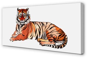 Canvas képek festett tigris 100x50 cm