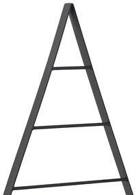 Fém karácsonyfa állvánnyal Fekete 60 cm Acél