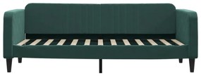 sötétzöld bársony heverő matraccal 80 x 200 cm