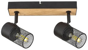 Rabalux 71152 - Spotlámpa METTA 2xE14/40W/230V tölgy