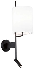 Viokef MARA fali lámpa, fekete, E27,LED foglalattal, VIO-4213301