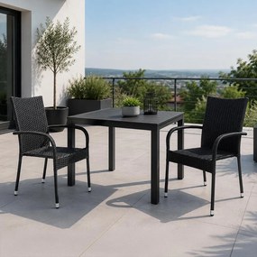 PARIS Kerti rattan szék szett - 2 db