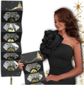 Karácsonyi Ajándékutalvány pénzkártya ajándék karácsonyra fekete