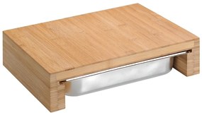 Kesper 58354 Vágódeszka tárolóedénnyel,rozsdamentes acél, 37,5 x 27,5 x 9,5 cm