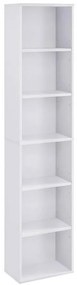 DOVARO fehér könyvespolc
