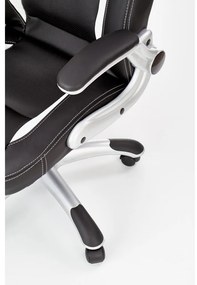 Saturn irodai fotel, fekete / fehér
