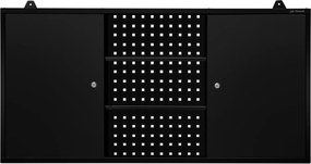 Függesztett műhelyszekrény, fekete, 1200x600x200 mm: BEN All Black