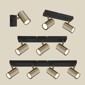 Globo 57911-4M - ROBBY 4xGU10/35W spotlámpa, fekete/fém