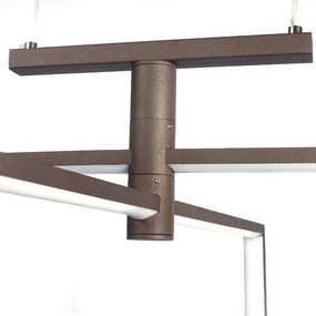 DOMENOLED 593 Modern Led Függesztett Lámpa Fehér, Barna LED IP20