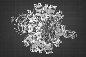 Kép csillagmotor