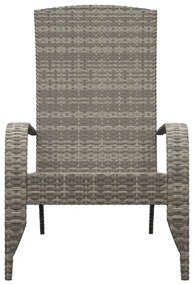 szürke polyrattan kerti adirondack szék