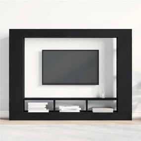 Fali TV állvány Fekete tölgy 152x22x113 cm