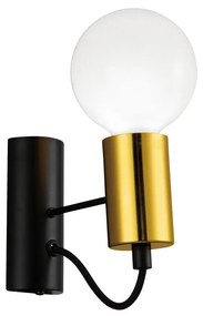 Viokef VOLTER fali lámpa, fekete, E27 foglalattal, VIO-4232500