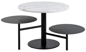 Fehér kerek dohányzóasztal ø 60 cm Lahti – Actona