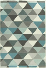 185x270 cm Modern Luna Szőnyeg Kék-szürke Pasztell Gyerekeknek