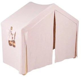 Rózsaszín-natúr színű borovi fenyő pikler háromszög 112x61x94 cm Montessori – Meowbaby