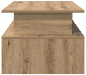 Dohányzóasztal kézműves tölgy 90 x 55 x 42.5 cm Faanyag