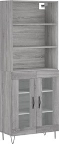 vidaXL szürke sonoma szerelt fa magasszekrény 69,5 x 34 x 180 cm