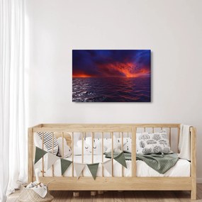 Tengeri kép a madarakkal (90x60 cm)