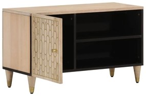 tömör mangófa TV-szekrény 80 x 31 x 46 cm