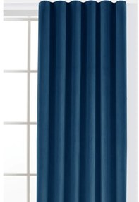 Kék bársony dimout (részleges sötétítő) függöny 140x270 cm Velto – Filumi