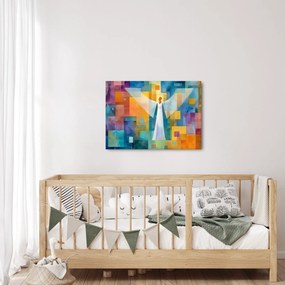 Kép - Geometrikus angyal (70x50 cm)