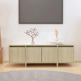 sonoma-tölgyszínű forgácslap TV-szekrény 120 x 30 x 40,5 cm