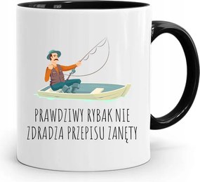 Fekete Bögre Horgászoknak Nem Csal Meg fényképes nyomtatással