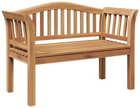 vidaXL pad Barna 120 x 53,5 x 85 cm Tömör tíkfa