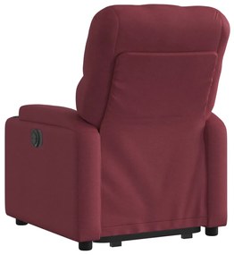 Bordó szövet felállást segítő dönthető fotel