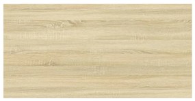 4 db sonoma-tölgy színű forgácslap könyvespolc 60 x 30 x 1,5 cm