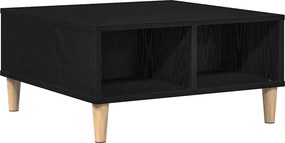vidaXL Dohányzóasztal Fekete tölgy 60 x 60 x 30 cm Faanyag