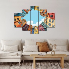 Kép - Házak között (150x105 cm)
