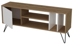 TV asztal/Szekrény Mistique 140 (dió + fekete + fehér) . 1102364
