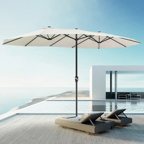 MIAMI dupla napernyő, 460 × 270 cm, bézs Kingsleeve
