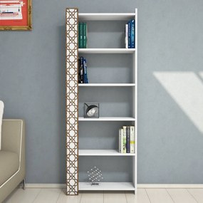 City könyvespolc, fehér, 64,6 cm