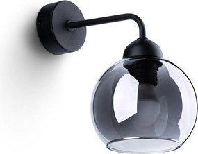 Fekete fali lámpa ø 15 cm Grande – Sollux