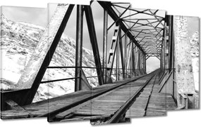 Festmények 100x60 Vasúti híd Vasút