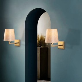 Bézs-aranyszínű fali lámpa ø 18 cm Profil – Opviq lights