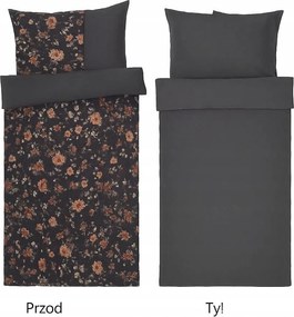 Ágyneműhuzat garnitúra kétoldalas virág motívum méret 160x200cm 2x 80x70cm