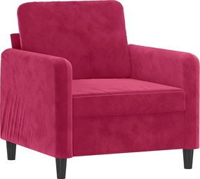 vidaXL bordó bársony kanapéfotel 60 cm