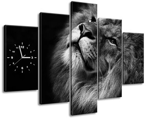 Gario Órás falikép Ezüst oroszlán - 5 részes Méret: 150 x 105 cm